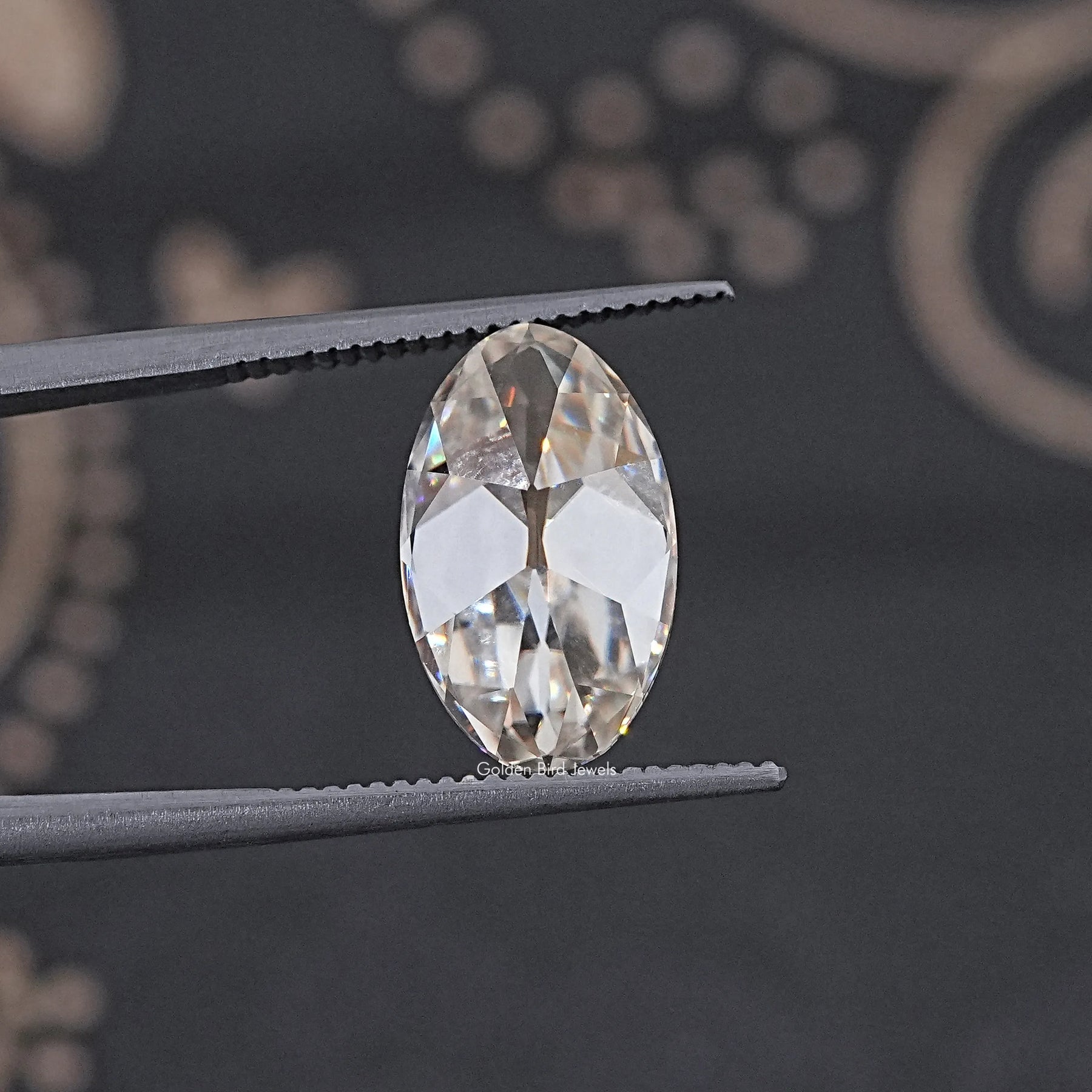 Old Mine Oval Moissanite Loose Stone