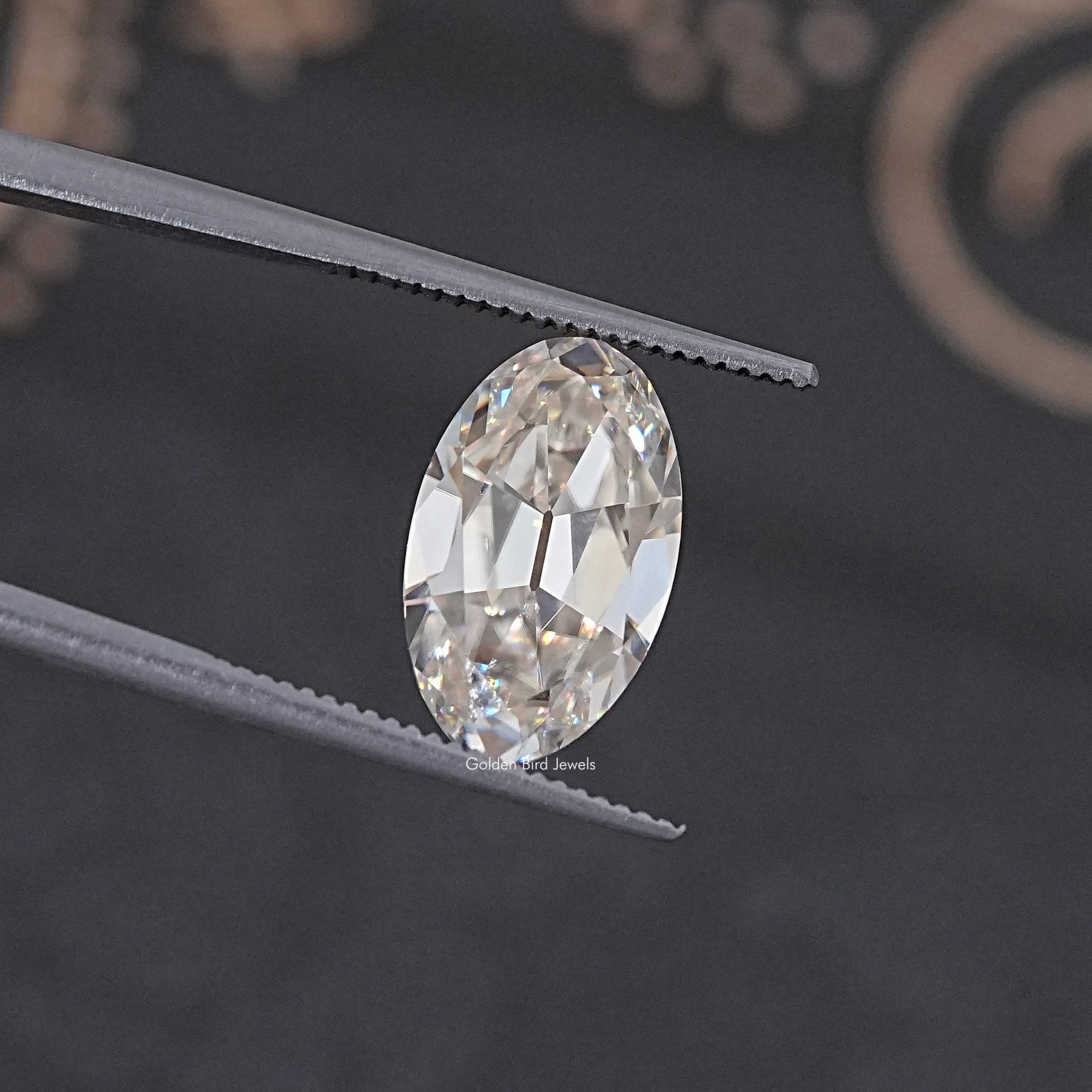 Old Mine Oval Moissanite Loose Stone