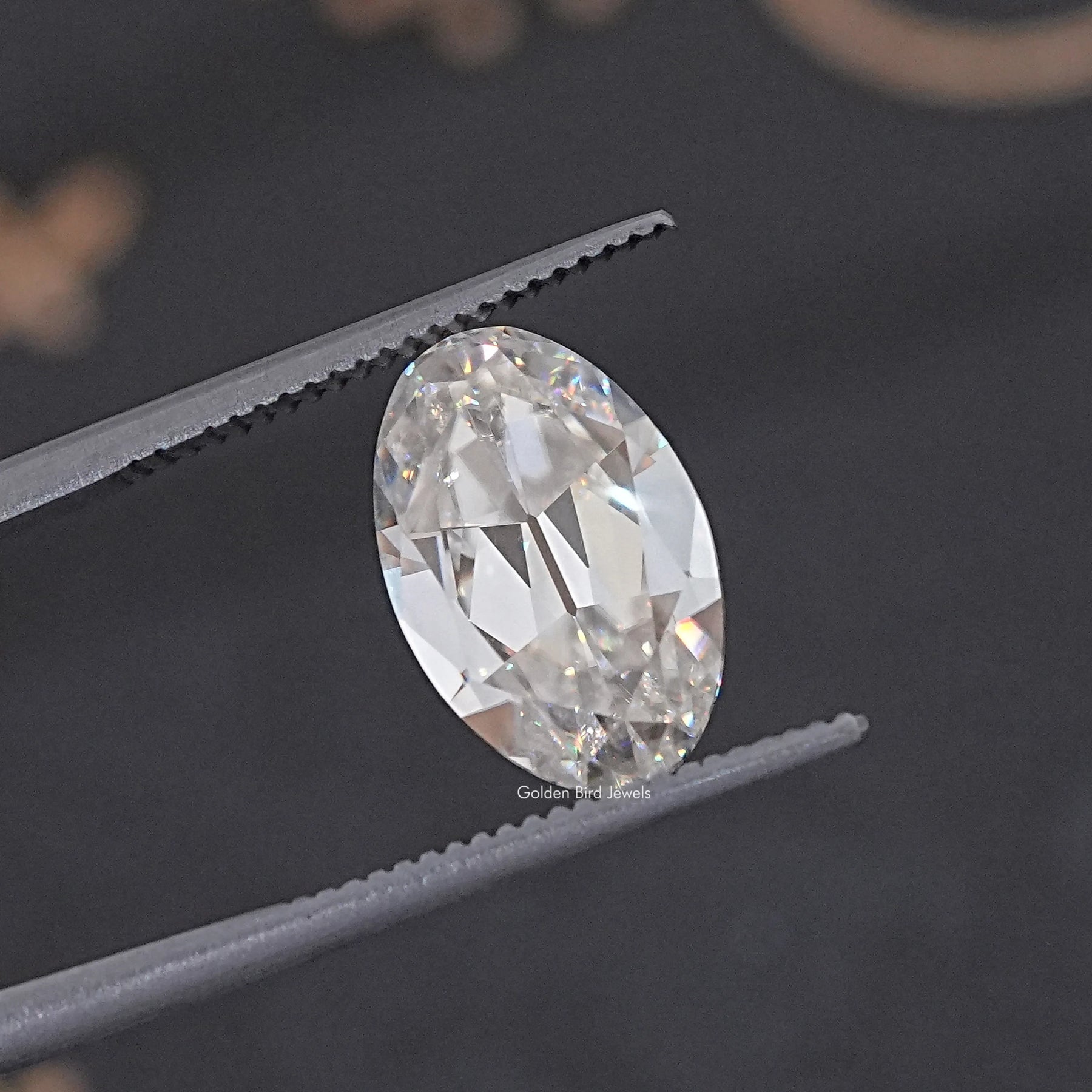 Old Mine Oval Cut Moissanite Loose Stone