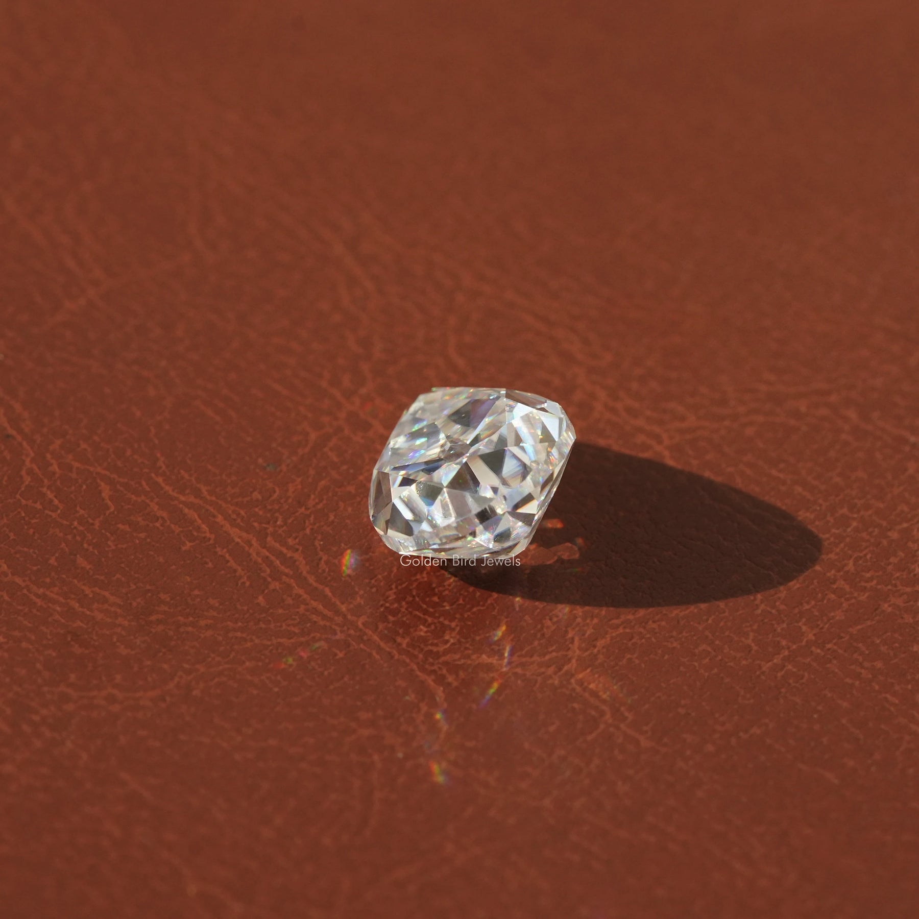 Close View Of Colorless Pear Shaped Loose Stone