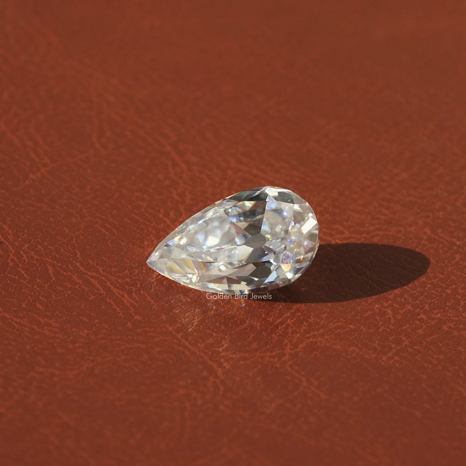 Moissanite Old Mine Pear Cut Loose Stone