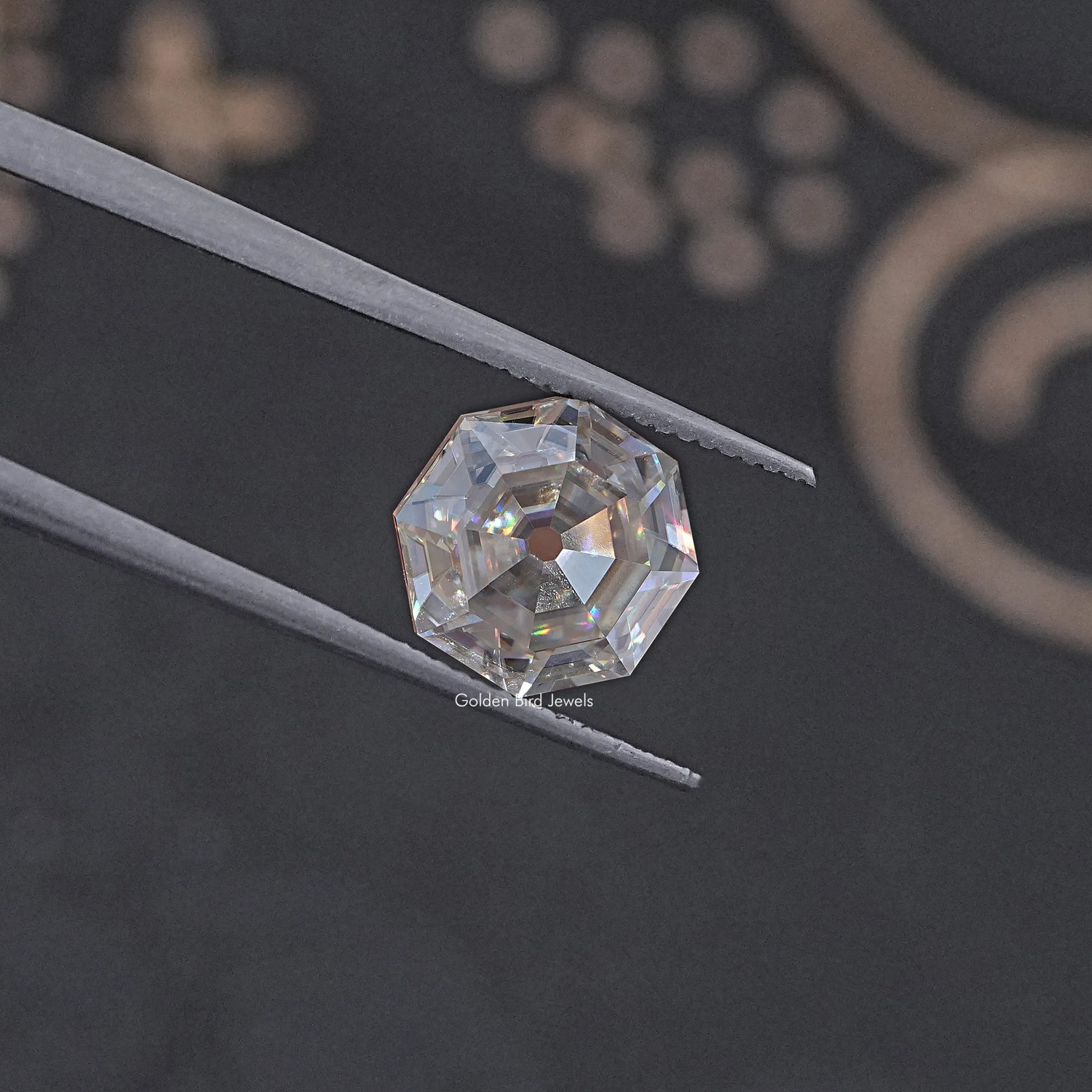 Old Single Cut Moissanite Loose Stone