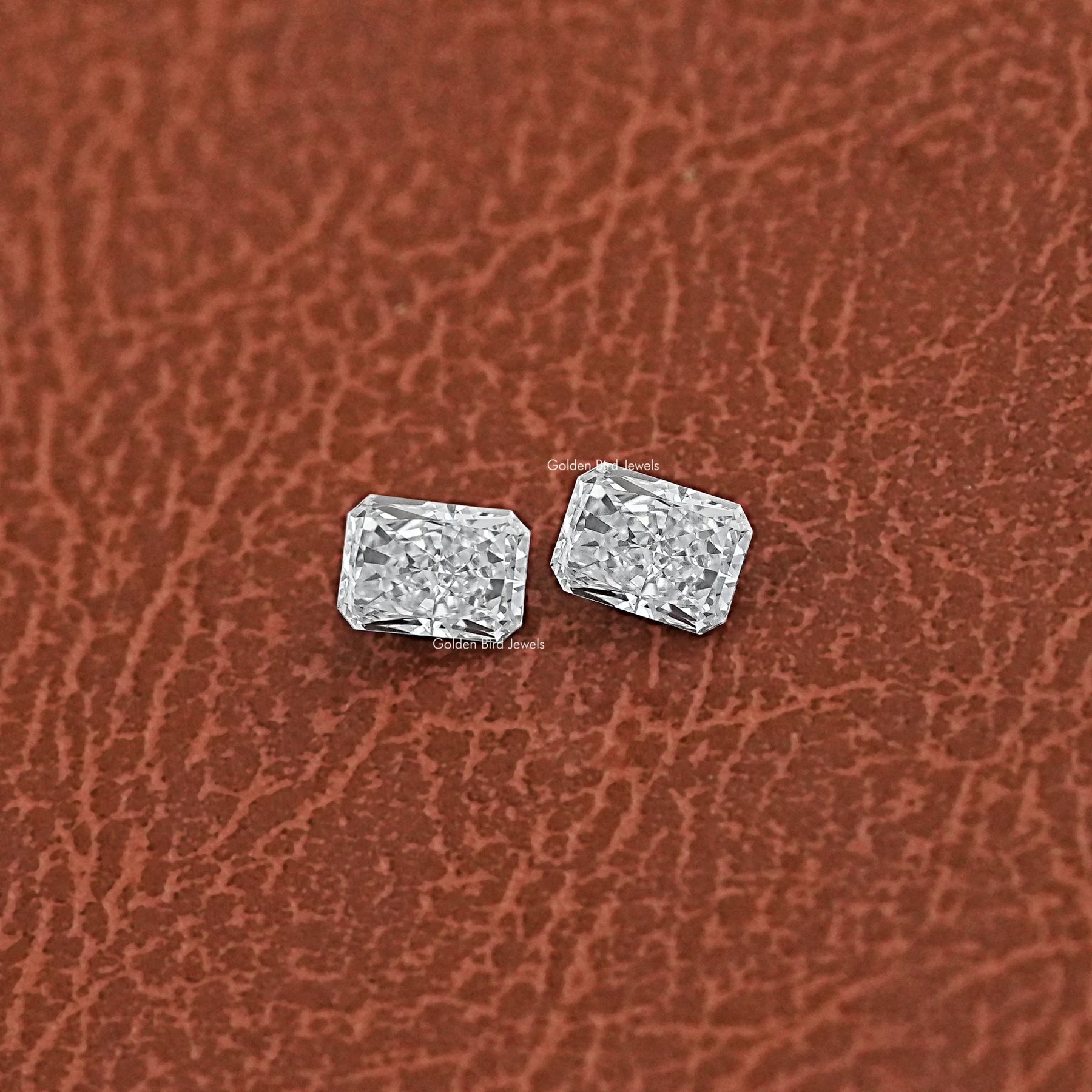 View of Radiant Cut Loose Lab Diamond In Colorless