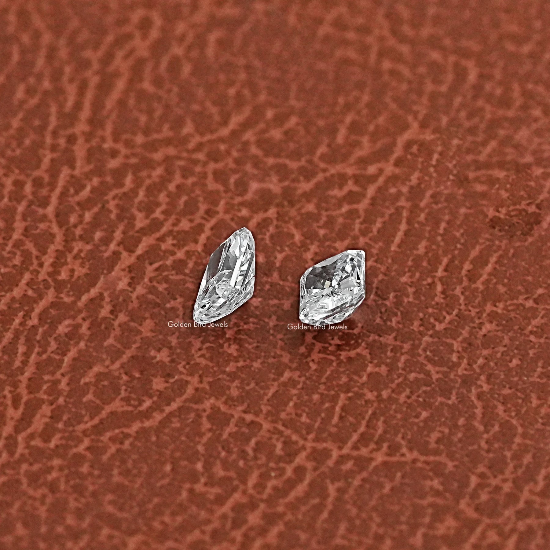 View Of Radiant Cut Diamond Matching Pair In White