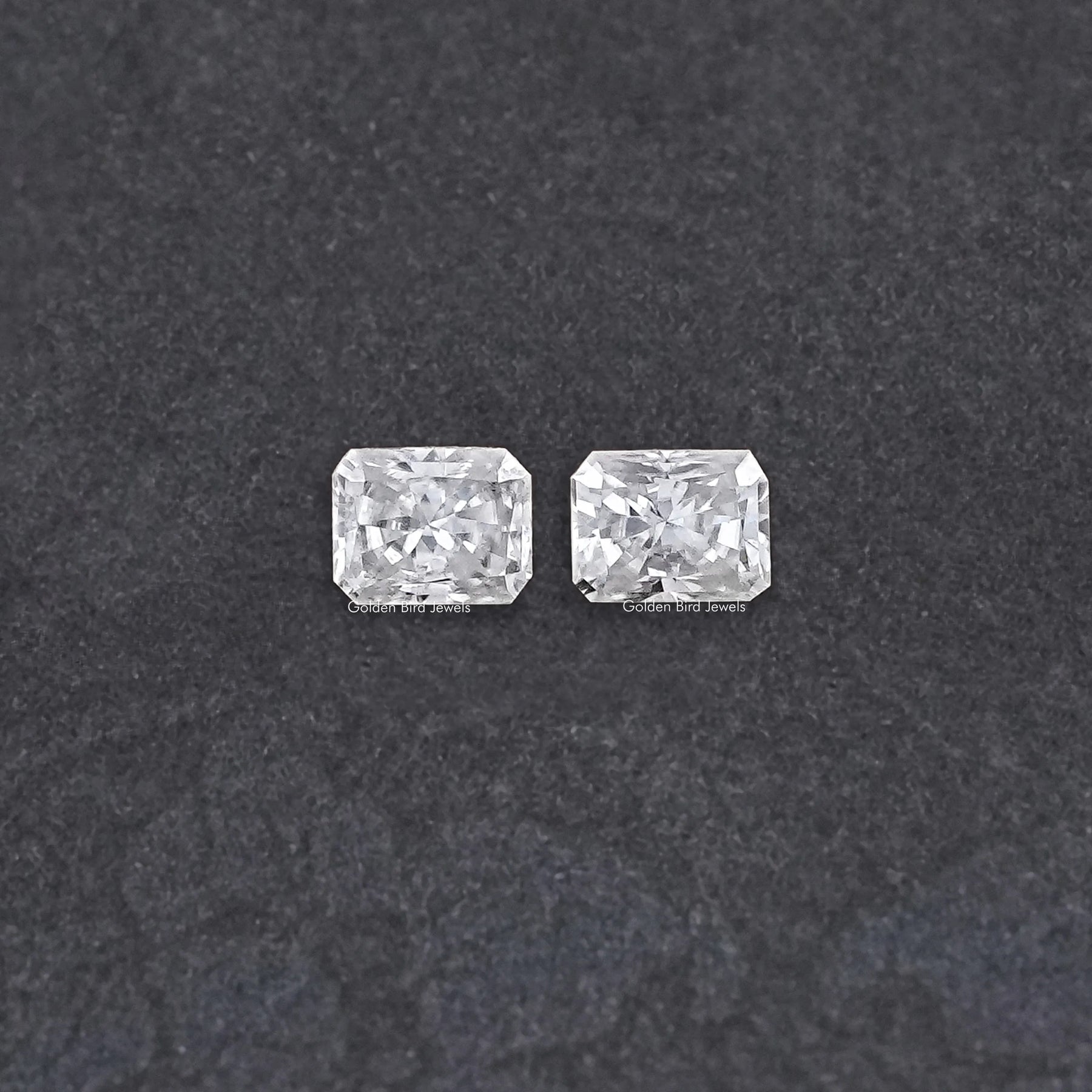 Radiant Cut Loose Moissanite Pair