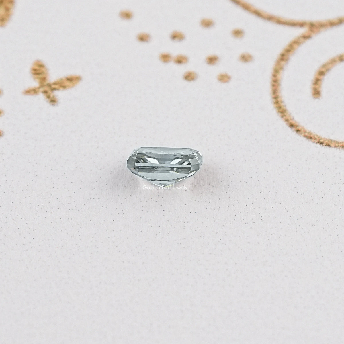 Side View of Radiant Cut Moissanite for Custom Rings