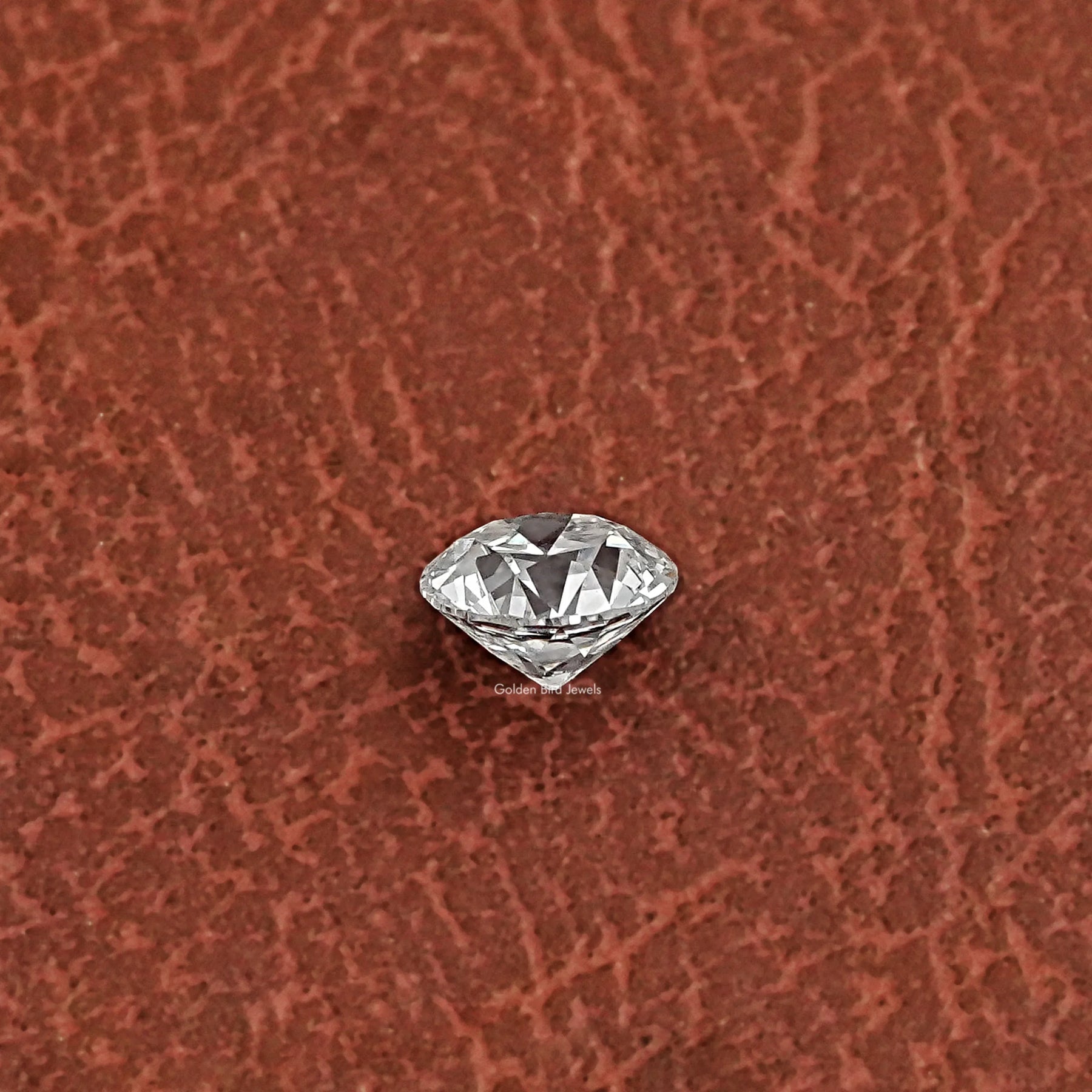 Side View Of Round Old European Lab Diamond