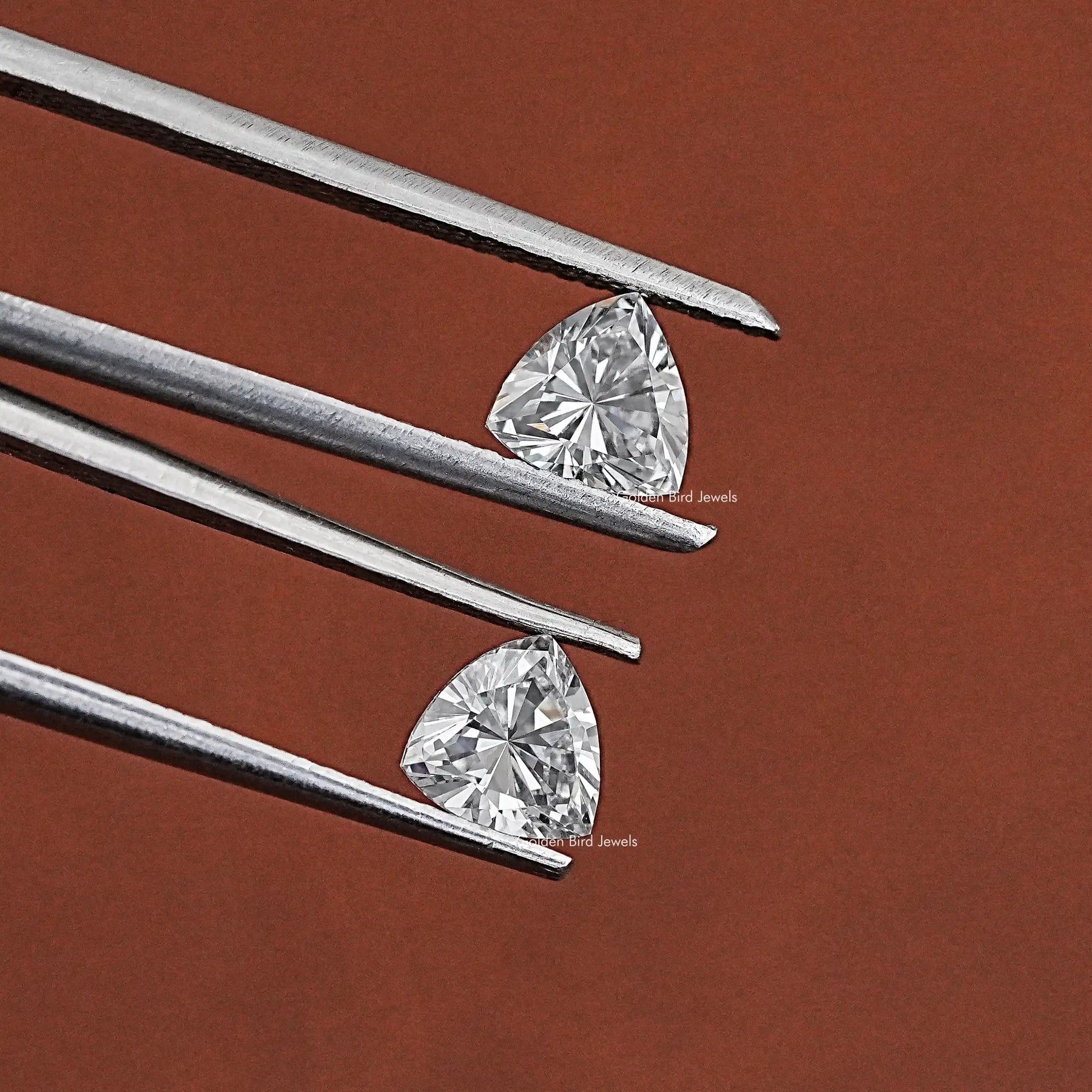 Top View of Trillion Shaped Lab Diamond