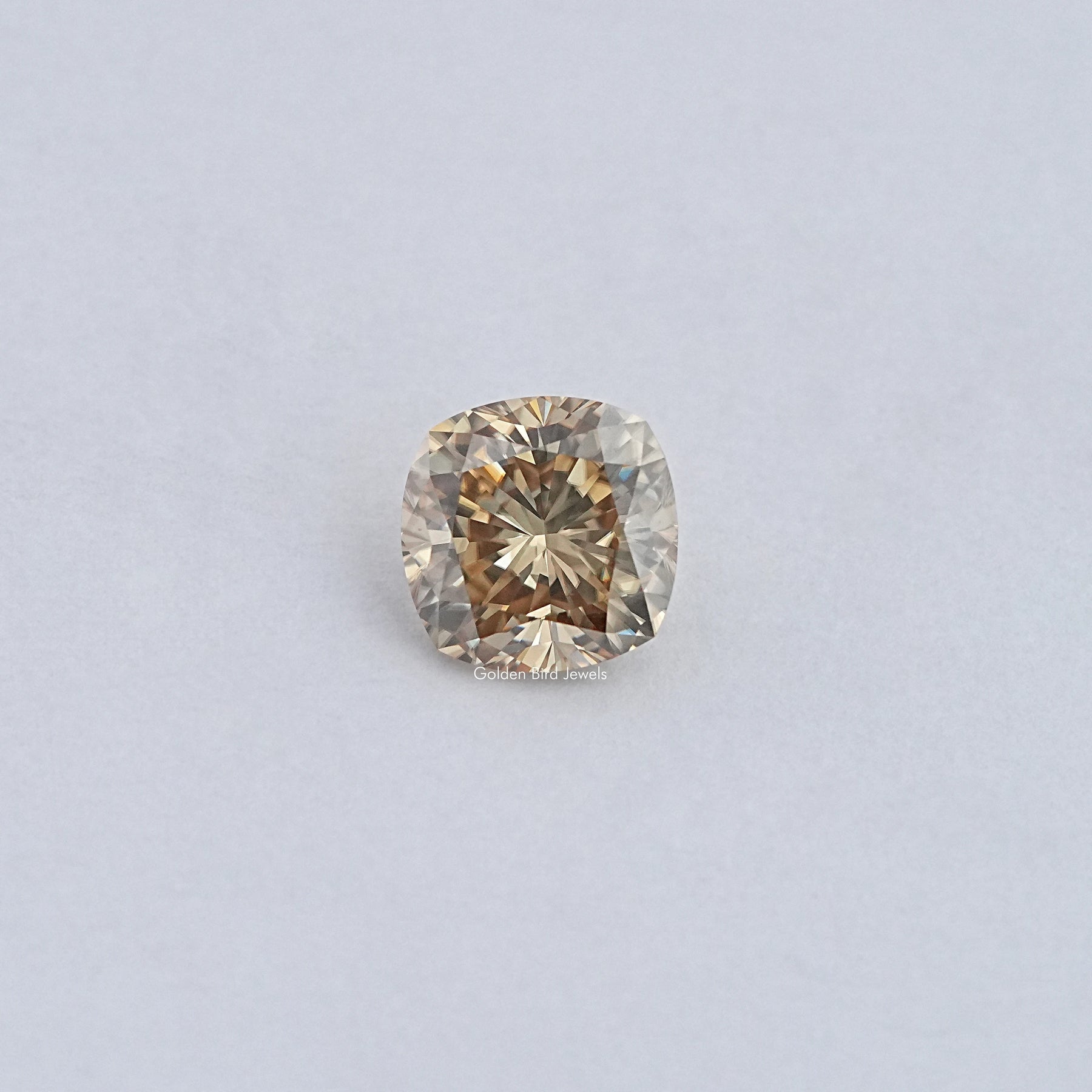 View Of Yellow Cushion cut Loose Stone