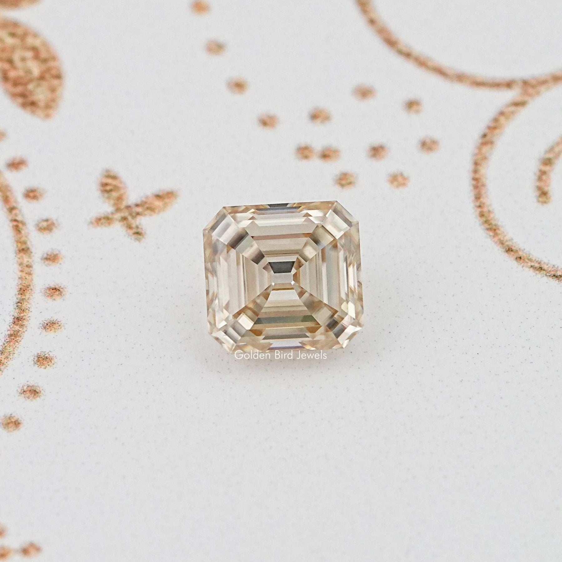 View Of Old Mine Asscher Cut Loose Moissanite Stone