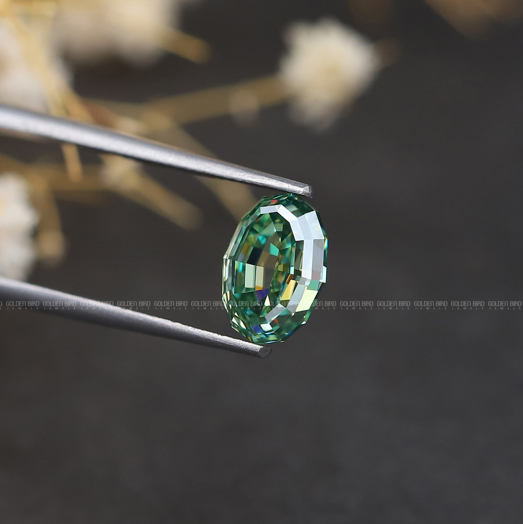 Step Cut Oval Loose Moissanite Stone