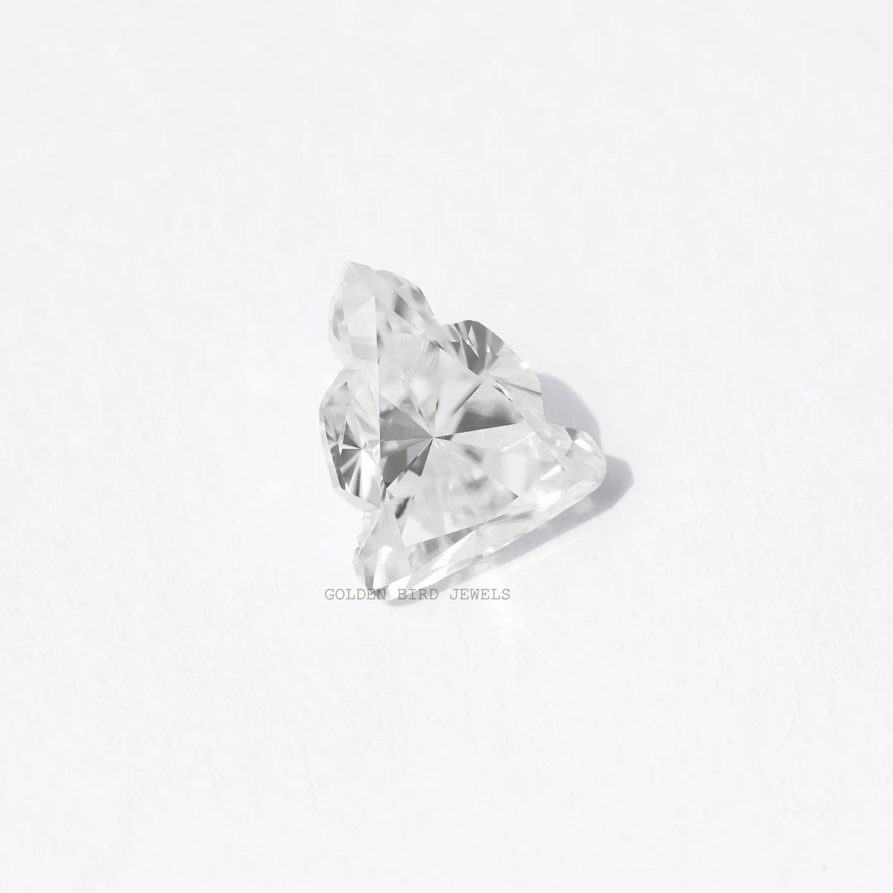 Front view of the Buddha Cut Antique Moissanite Loose Stone In White