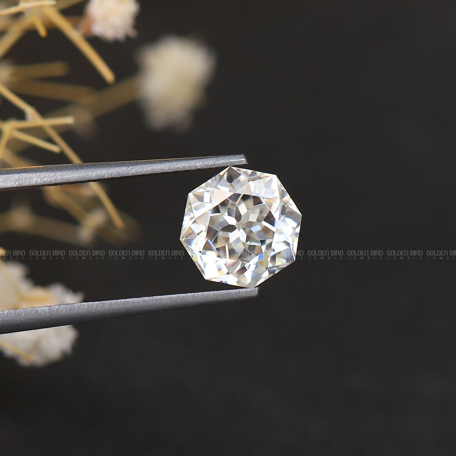 Colorless Octagon Cut Loose Stone