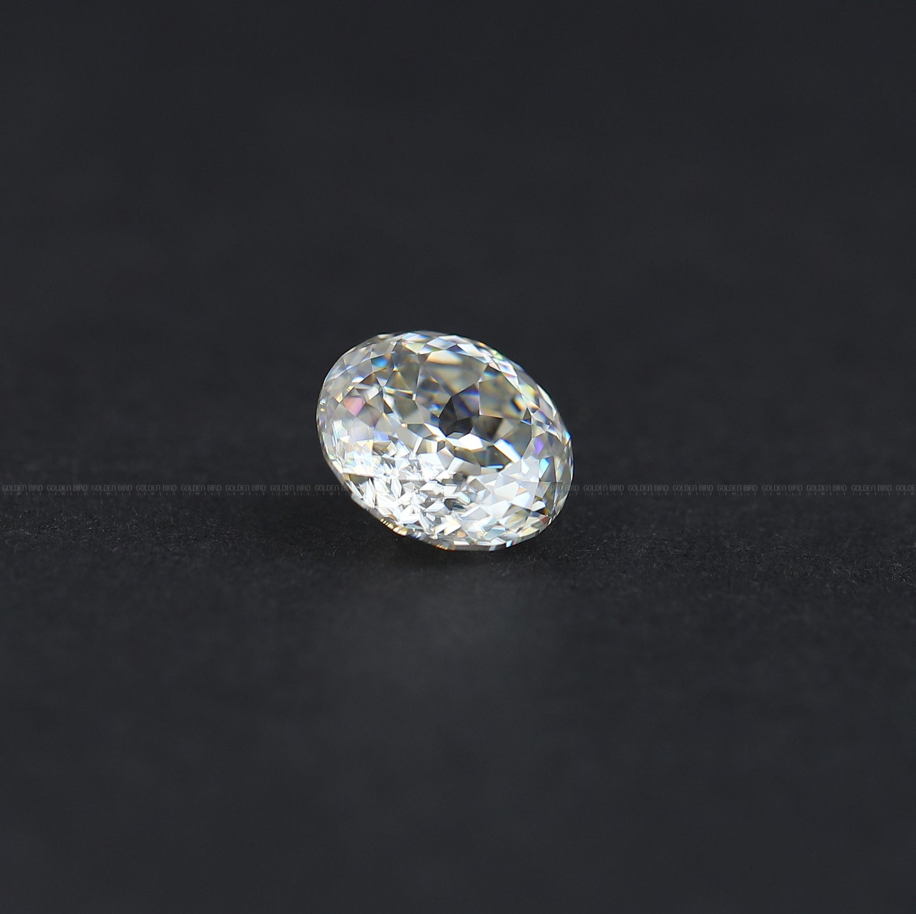 Detailed View Of Colorless Round Cut Loose Stone