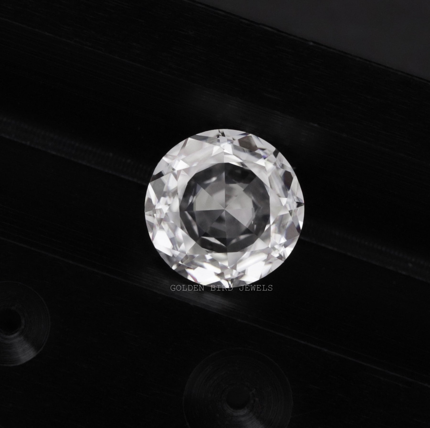 Moissanite Rose Cut Round Loose Stone