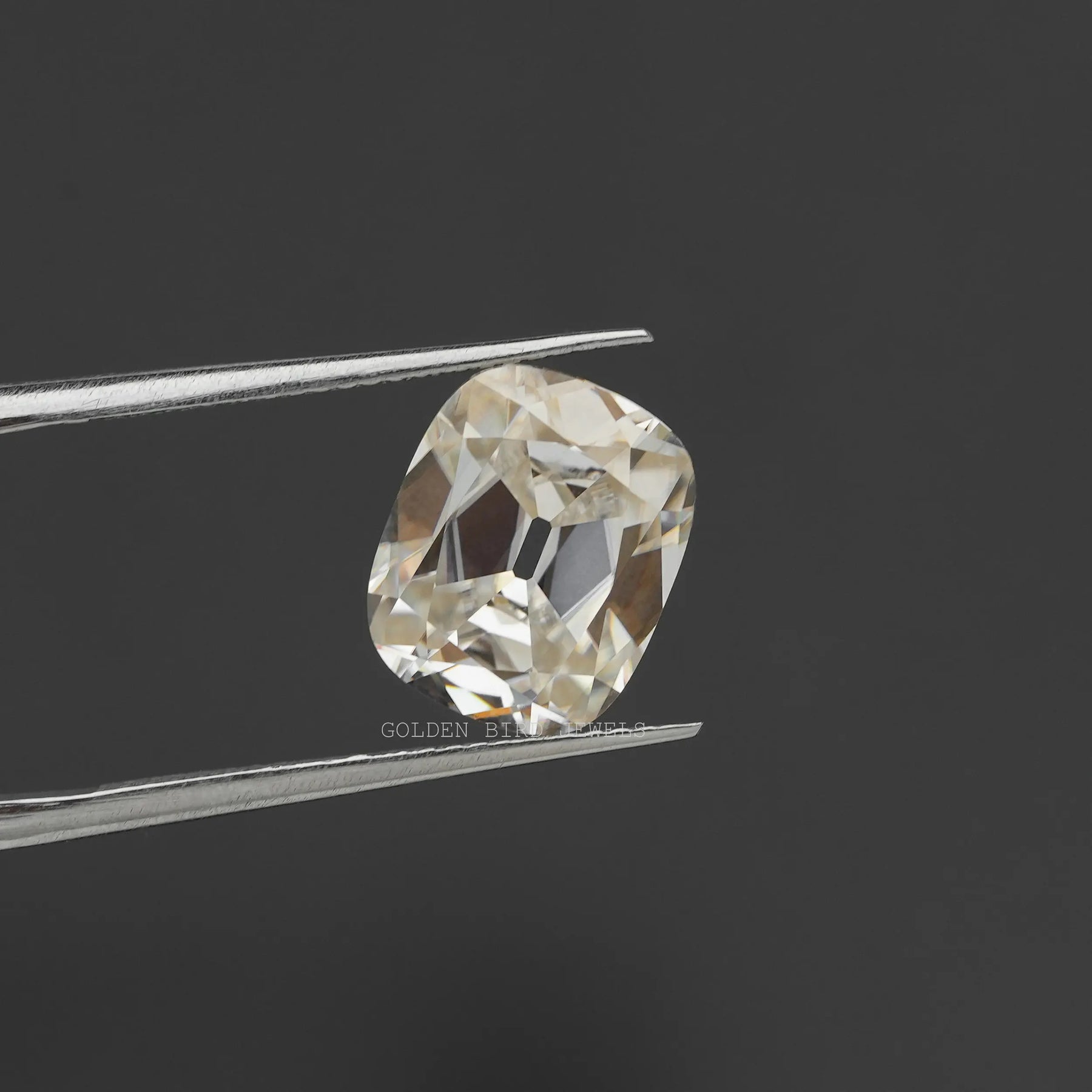 View Of Old mine Cushion Cut Loose Moissanite