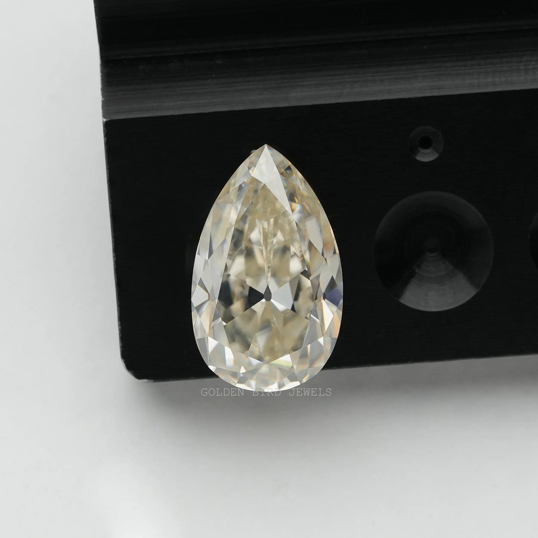 8.11 Carat Near Colorless Old Mine Pear Cut Loose Moissanite Diamond