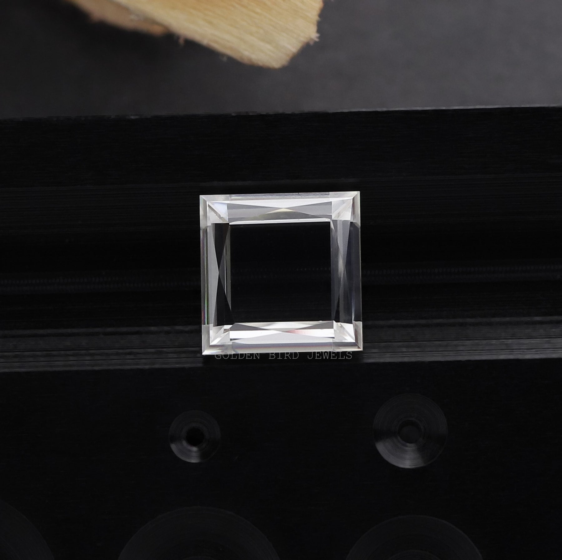 View Of Moissanite Princess Cut Loose Stone