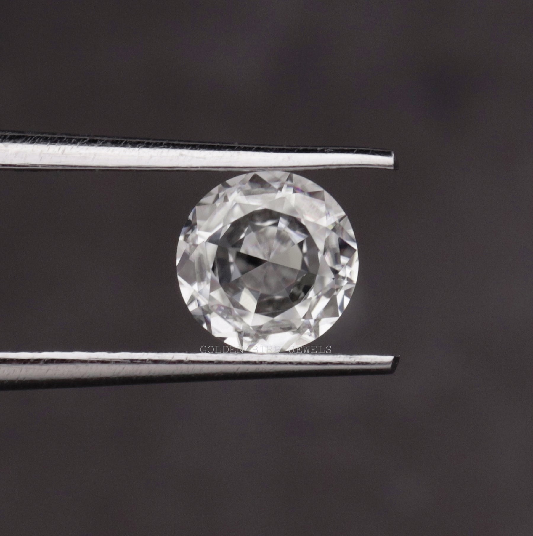 Rose Cut Round Loose Moissanite Stone