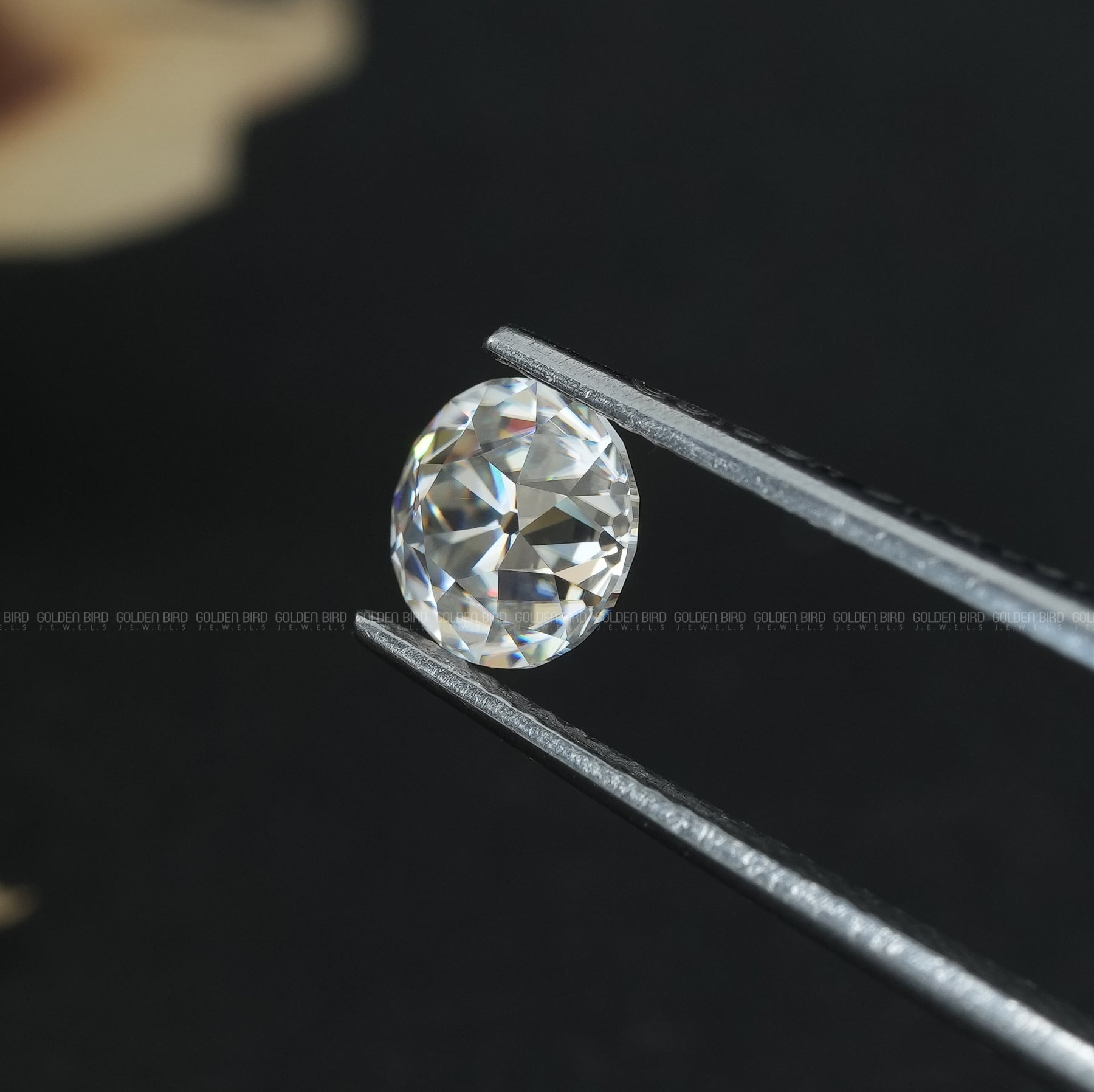 Detailed view of Colorless Round Cut Loose Stone
