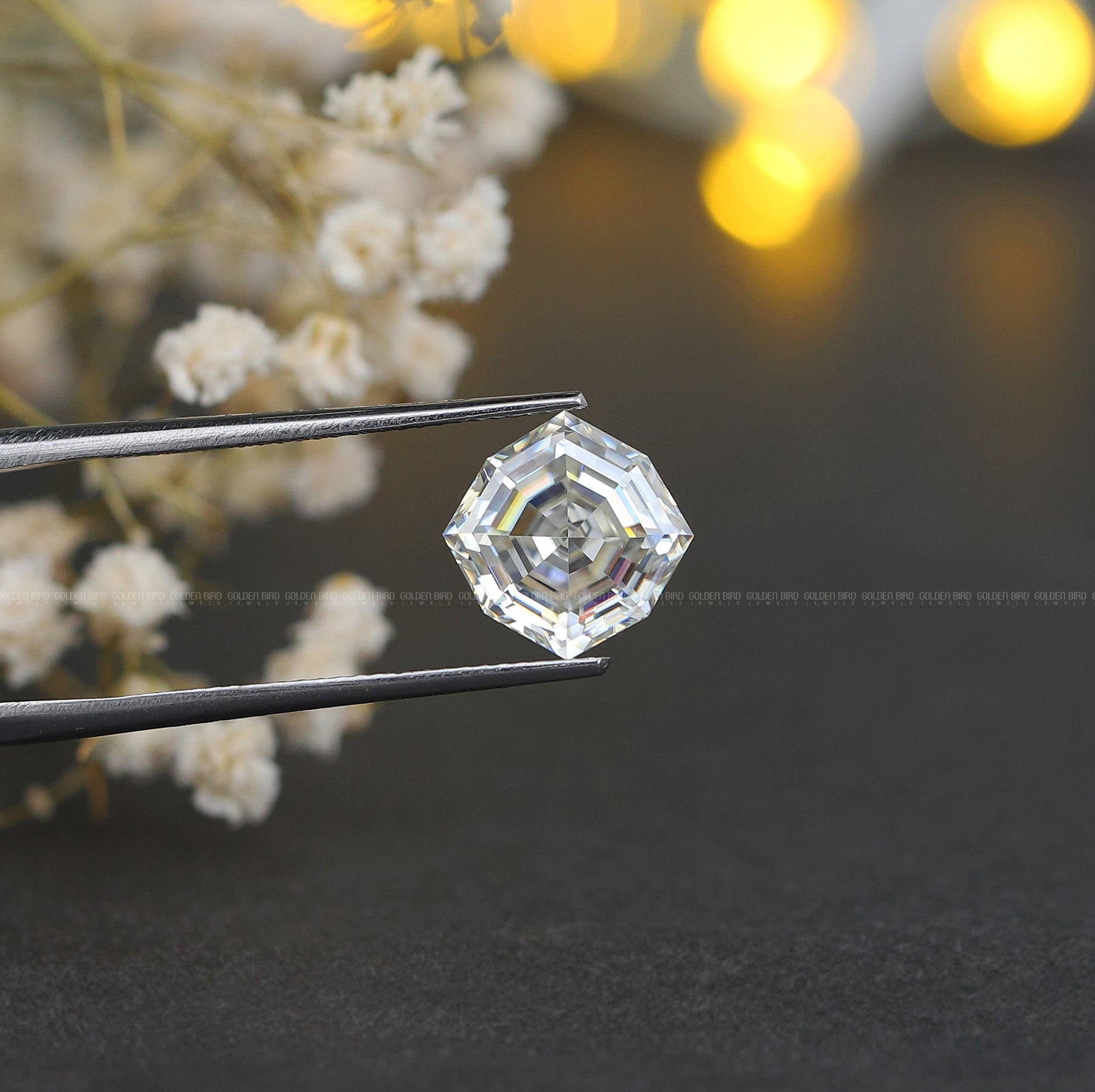 View Of Cushion Cut Loose Moissanite
