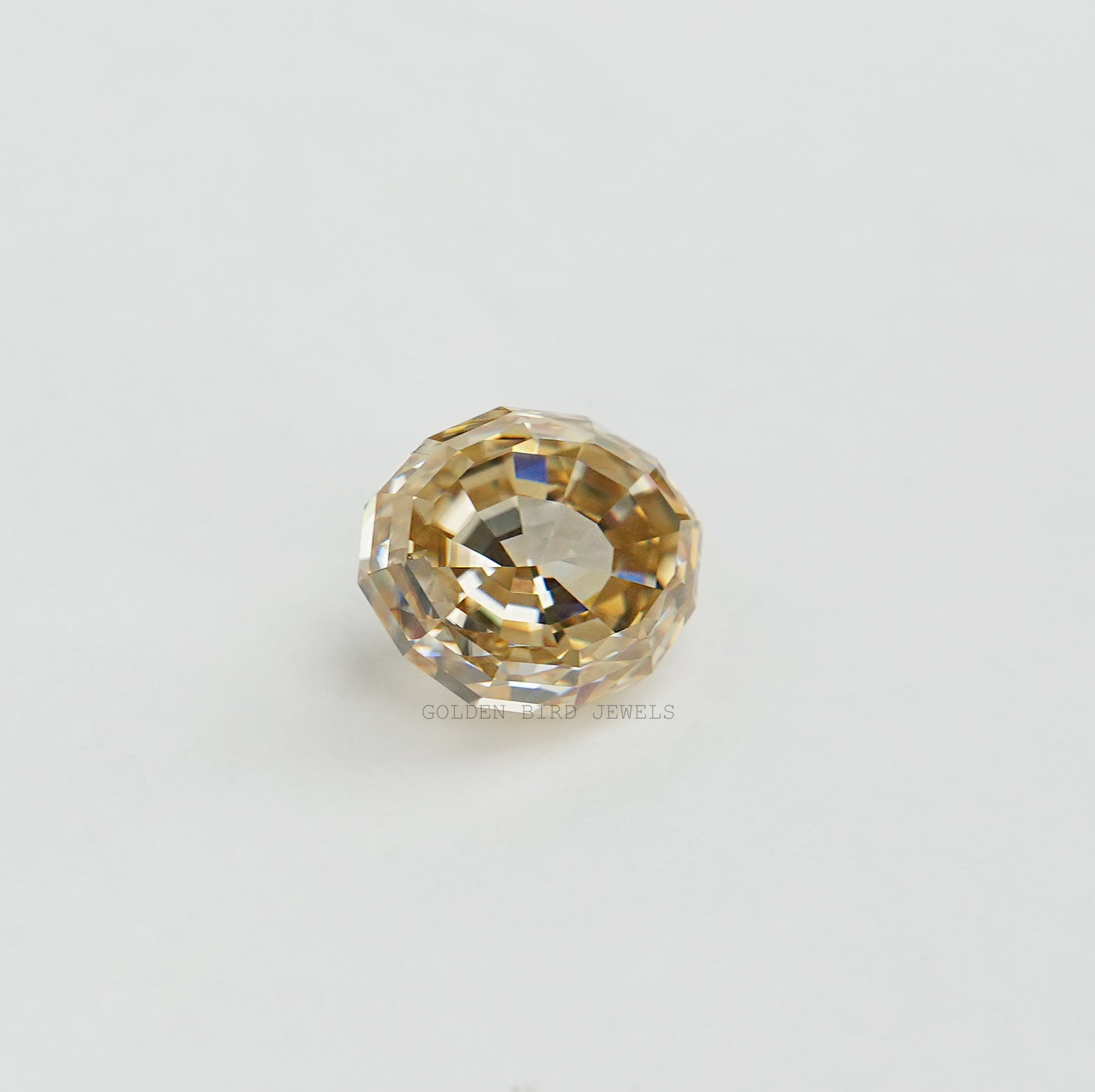 Top View Of Step Cut Oval Loose Stone