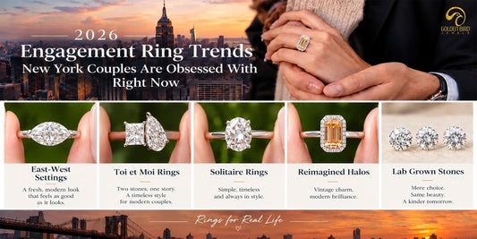 New York engagement ring trends for 2026 with solitaire, halo, toi et moi and lab grown rings