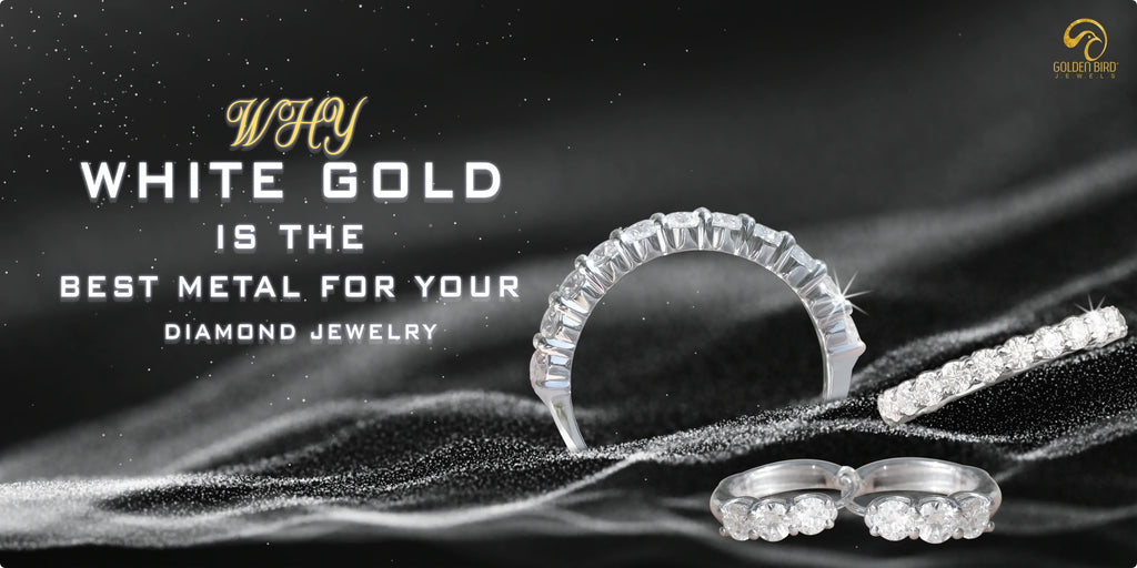 White gold diamond jewelry with timeless elegance