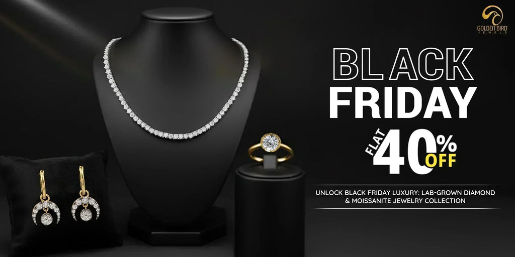 Lab-grown diamond and moissanite jewelry offers