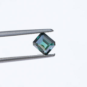 Close View Of Asscher Cut Moissanite 