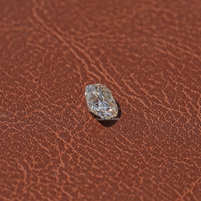 View of Cushion Cut Moissanite Loose Stone In White Gold