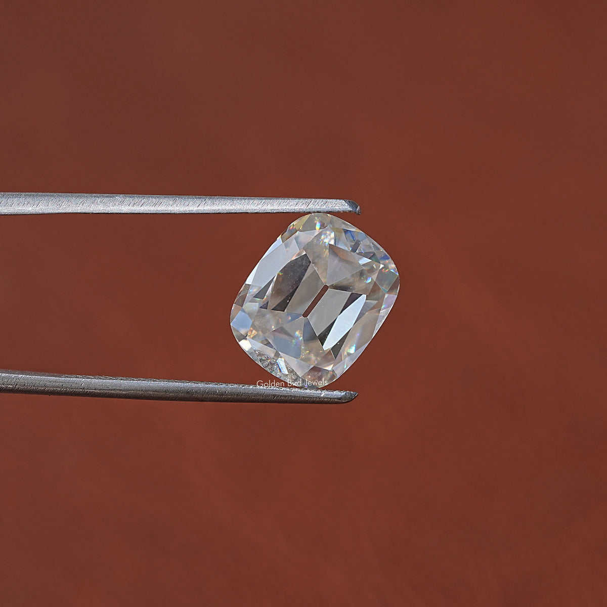 View Of Colorless Old Mine Cushion Cut Loose Stone