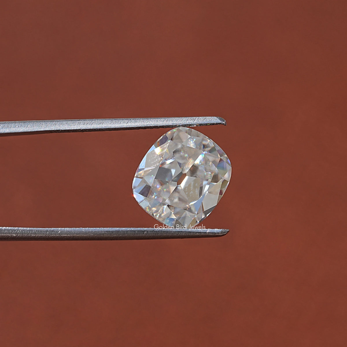 View Of 5.50 Carat Od Mine Cushion Cut Loose Moissanite