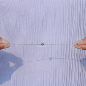 Full view of diamond bracelet in unique shape 
