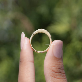Baguette Cut Lab Diamond Seven Stone Ring