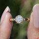 Bezel Set Round Cut Lab Diamond Solitaire Ring