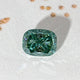 Blue Green Elongated Cushion Loose Moissanite