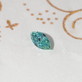 Blue Marquise Cut Moissanite Loose Stone