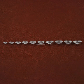 Side View of Brilliant Oval Cut Loose Lab Diamond In White 