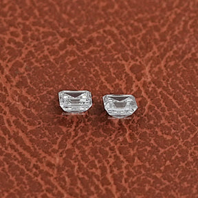 Side View Of Carre Lab Grown Matching Diamonds