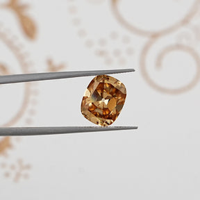 Champagne Old Mine Cushion Cut Loose Moissanite