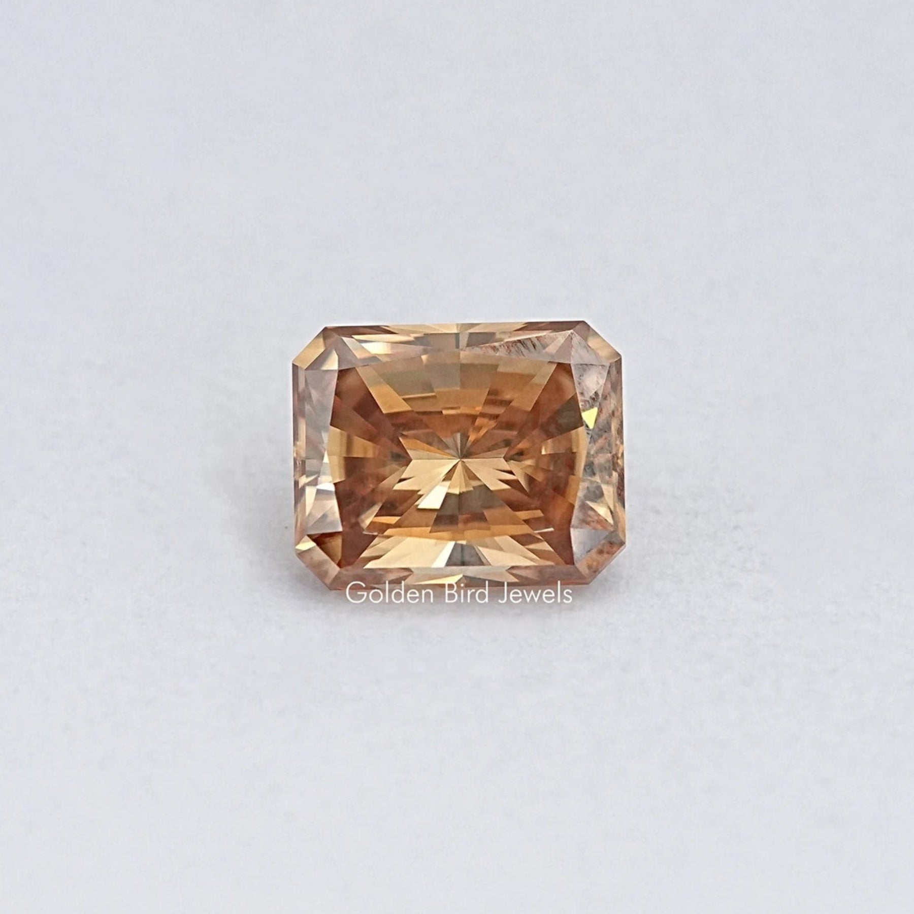 Champagne Radiant Moissanite Loose Stone