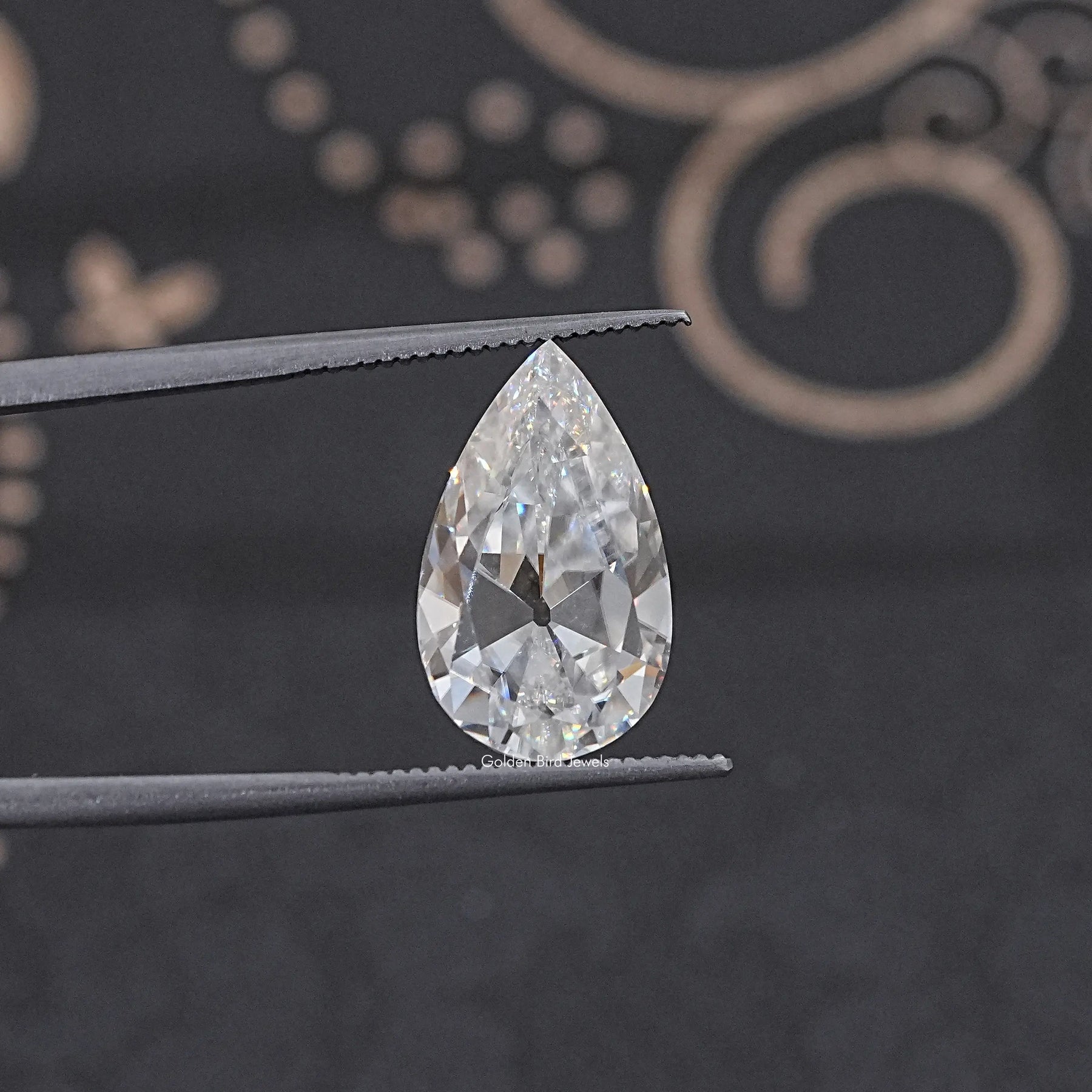 Old Mine Pear Cut Loose Moissanite