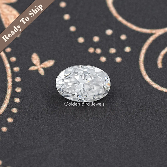 Crushed Ice Oval Moissanite Loose Stone