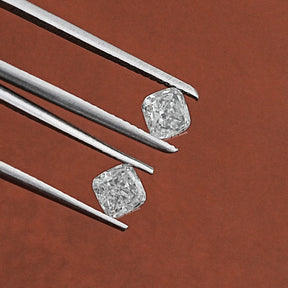 Lab Diamond Cushion Cut Matching Pair