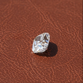 Cross View Of Moissanite Cushion Cut Loose Stone