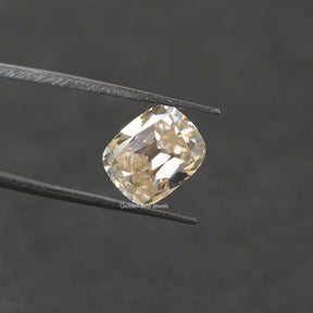 Moissanite cushion Cut Loose Stone in Near colorless