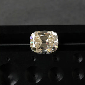 Top view of Cushion Cut Loose Stone in unique pattern