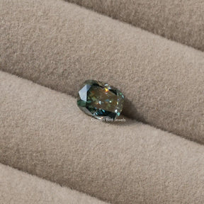 Close View Of Cushion Shaped Loose Moissanite