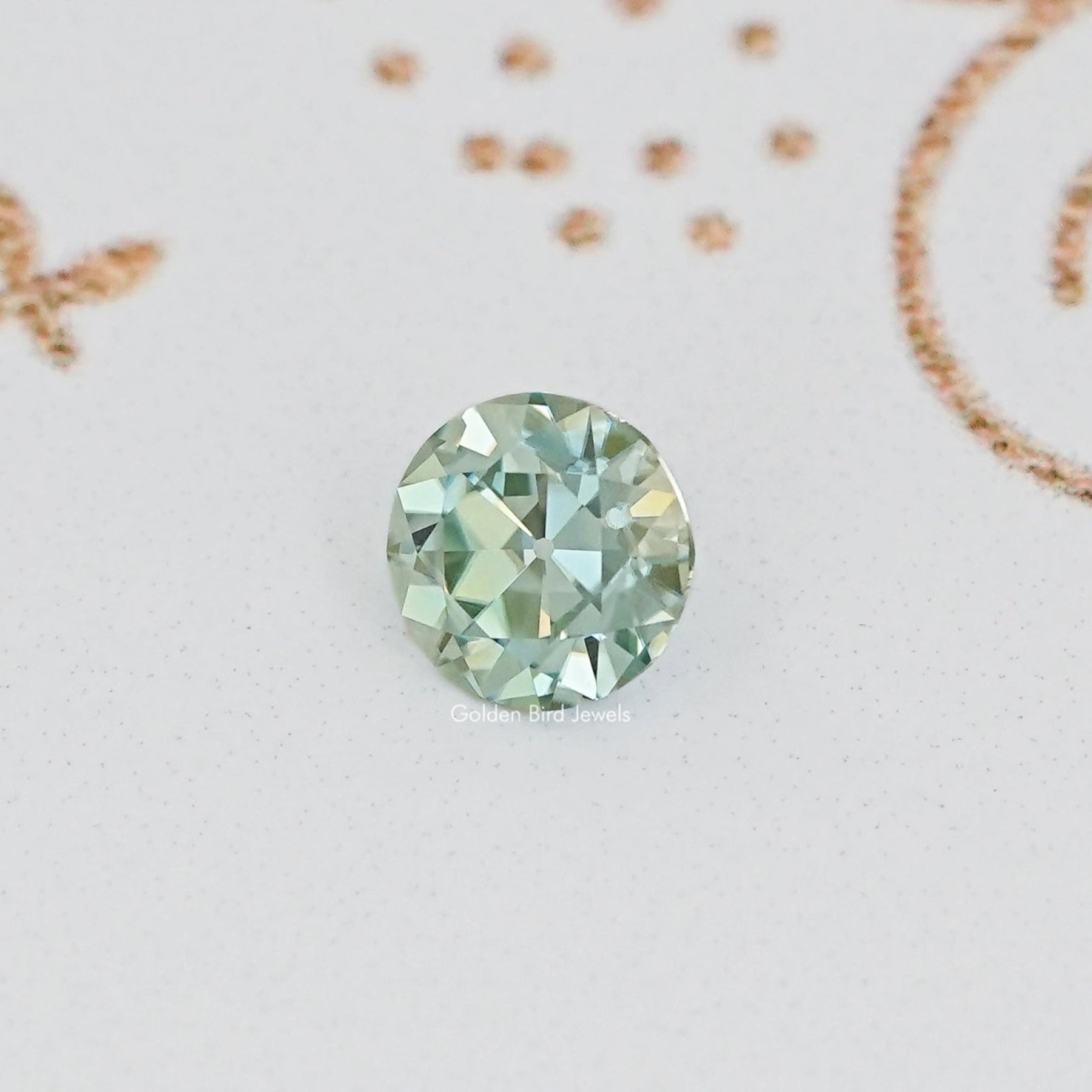 View Of Old European Round Loose Moissanite